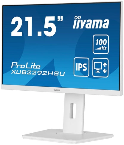 iiyama ProLite XUB2292HSU-W6 Monitor PC 54,6 cm (21.5") 1920 x 1080 Pixel Full HD LED Bianco [XUB2292HSU-W6]