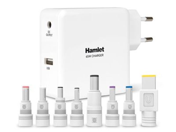 Hamlet Notebook Charger alimentatore universale da 65w per notebook e dispositivi mobili [XPWNB65U]