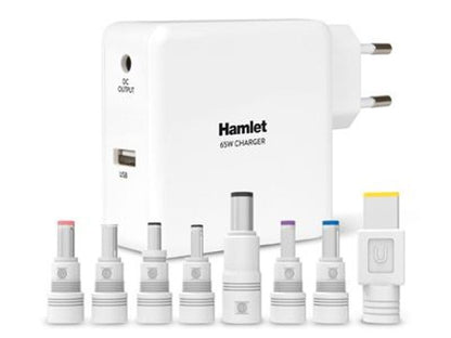 Hamlet Notebook Charger alimentatore universale da 65w per notebook e dispositivi mobili [XPWNB65U]