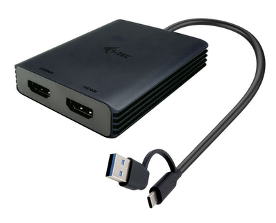 i-tec USB-A/USB-C Dual 4K/60 Hz HDMI Video Adapter [CADUAL4KHDMI]