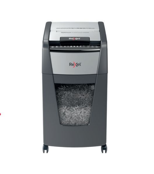 Rexel Optimum Auto+ 300X distruggi documenti Taglio a frammenti Nero, Grigio [2020300XEU]