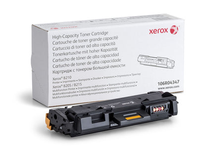 Xerox Cartuccia toner Nero a Alta capacità da 3000 Pagine per Stampante  B210, Stampante multifunzione  B205/  B215 (106R04347) [106R04347]