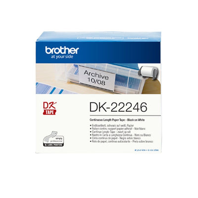 Brother DK-22246 nastro per etichettatrice Nero su bianco [DK22246]