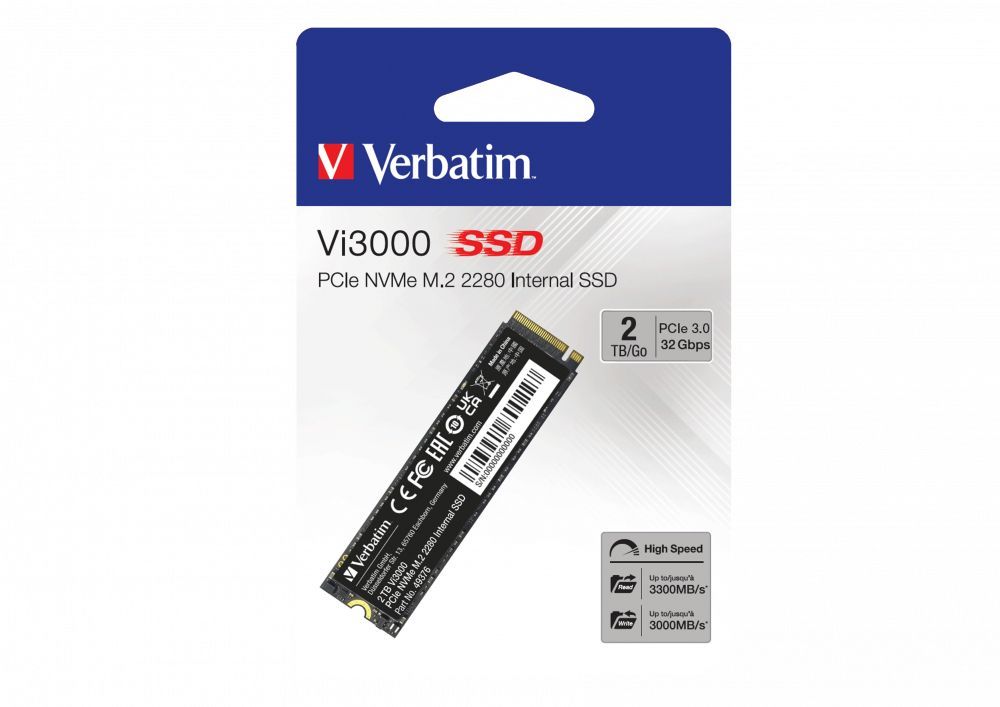 Verbatim Vi3000 M.2 2 TB PCI Express 3.0 NVMe [49376]