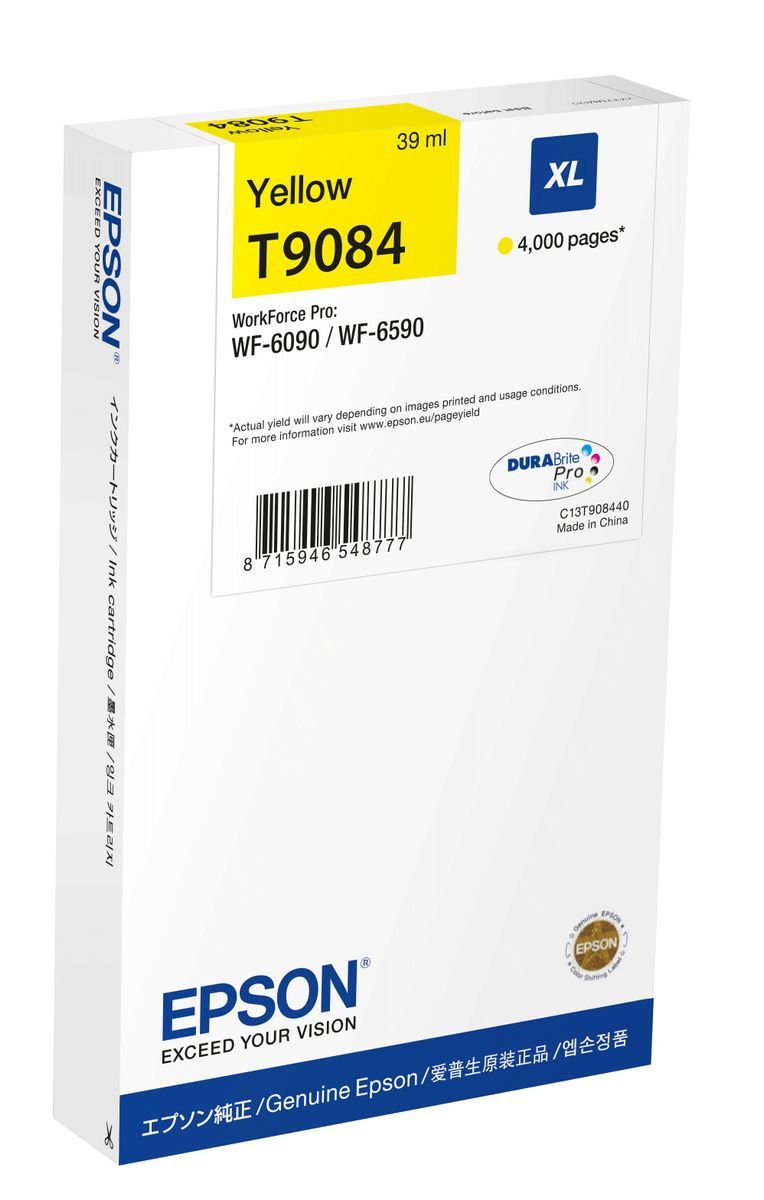 Epson WF-6xxx Ink Cartridge Yellow XL [C13T90844N]