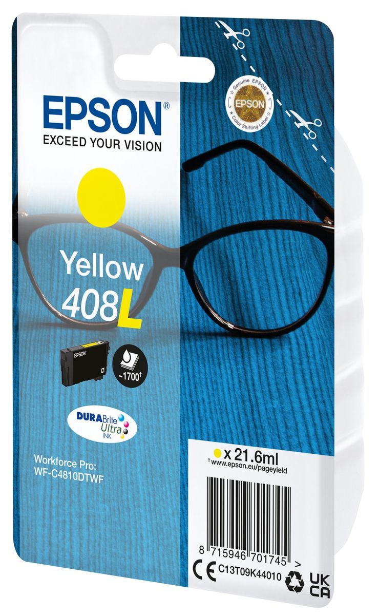 Epson Inchiostro giallo singolo DURABrite Ultra Occhiali 408L [C13T09K44010]