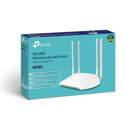 TP-Link TL-WA1201 punto accesso WLAN 867 Mbit/s Bianco Supporto Power over Ethernet (PoE) [TL-WA1201]