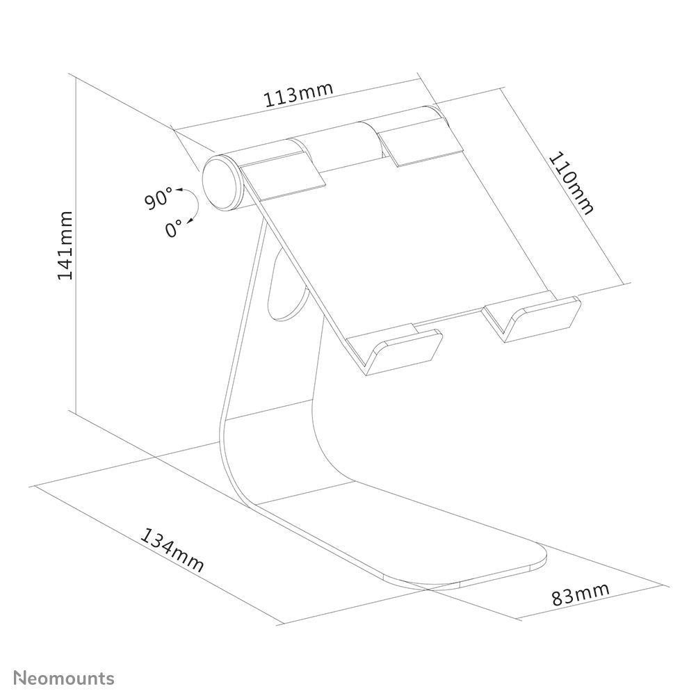 Neomounts DS15-050SL1 Supporto per tablet fino a 11" - pieghevole - universale [DS15-050SL1]