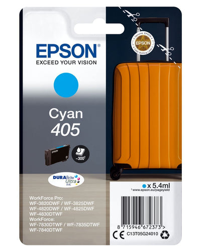 Epson Singlepack Cyan 405 DURABrite Ultra Ink [C13T05G24010]