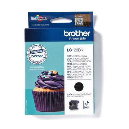 Brother LC123BK cartuccia d'inchiostro 1 pz Originale Nero [LC123BK]
