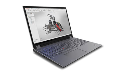 Lenovo ThinkPad P16 Workstation mobile 40,6 cm (16") WQXGA Intel Core i9 i9-13980HX 32 GB DDR5-SDRAM 1 TB SSD NVIDIA RTX 2000 Ada Wi-Fi 6E (802.11ax) Windows 11 Pro Nero, Grigio [21FA000AIX]