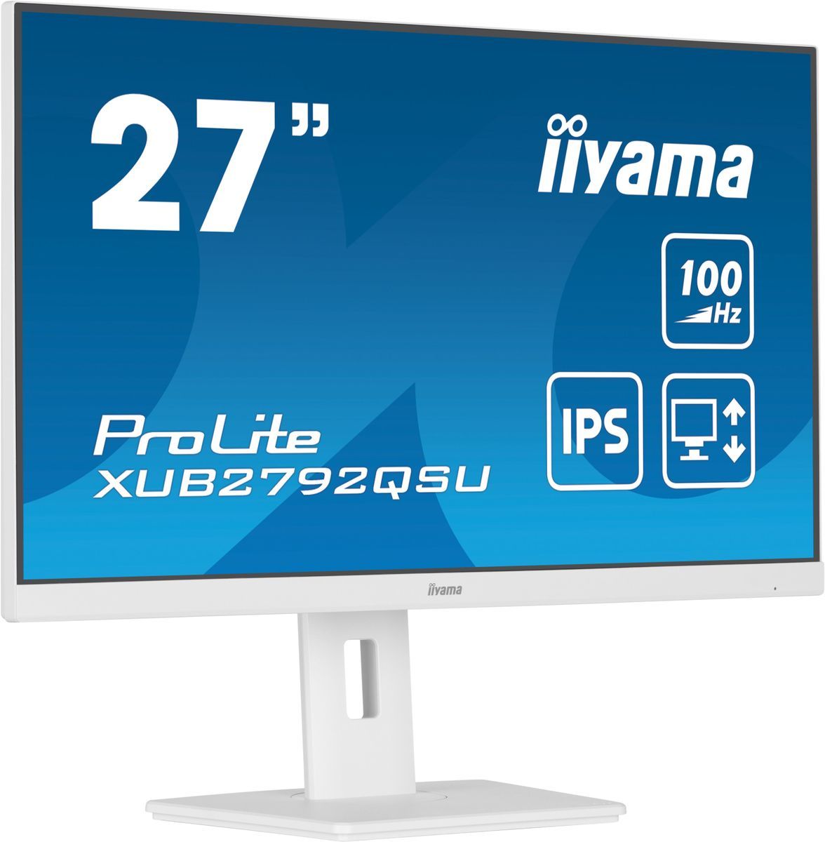 iiyama ProLite XUB2792QSU-W6 Monitor PC 68,6 cm (27") 2560 x 1440 Pixel Wide Quad HD LED Bianco [XUB2792QSU-W6]