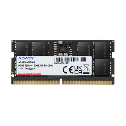 ADATA AD5S560016G-S memoria 16 GB 1 x 16 GB DDR5 5600 MHz Data Integrity Check (verifica integrità dati) [AD5S560016G-S]