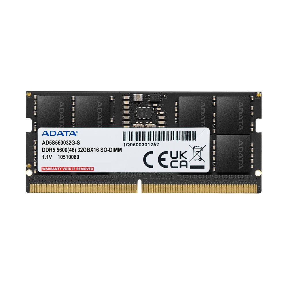 ADATA Premier memoria 16 GB 1 x 16 GB DDR5 262-pin SO-DIMM Data Integrity Check (verifica integrità dati) [AD5S560016G-S]