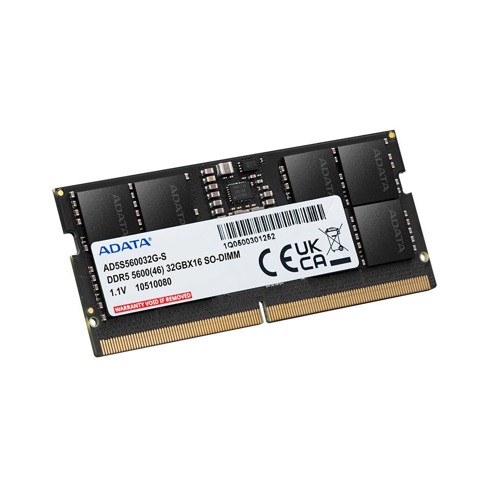 ADATA Premier memoria 16 GB 1 x 16 GB DDR5 262-pin SO-DIMM Data Integrity Check (verifica integrità dati) [AD5S560016G-S]