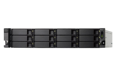 QNAP TL-R1200C-RP contenitore di unità di archiviazione Box esterno HDD/SSD Nero, Grigio 2.5/3.5" [TL-R1200C-RP]