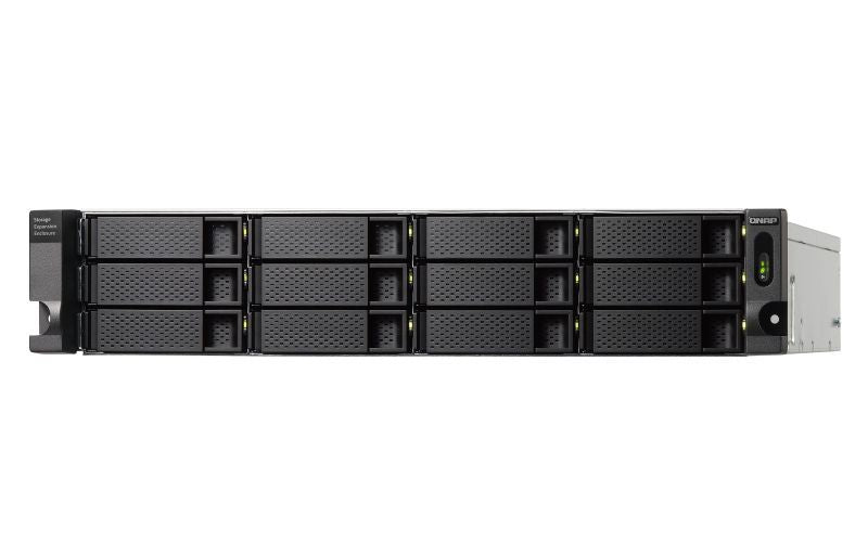 QNAP TL-R1200C-RP contenitore di unità di archiviazione Box esterno HDD/SSD Nero, Grigio 2.5/3.5" [TL-R1200C-RP]