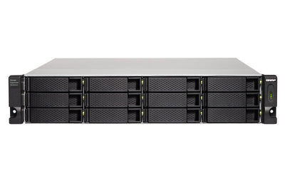 QNAP TL-R1200C-RP contenitore di unità di archiviazione Box esterno HDD/SSD Nero, Grigio 2.5/3.5" [TL-R1200C-RP]