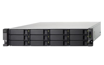 QNAP TL-R1200C-RP contenitore di unità di archiviazione Box esterno HDD/SSD Nero, Grigio 2.5/3.5" [TL-R1200C-RP]