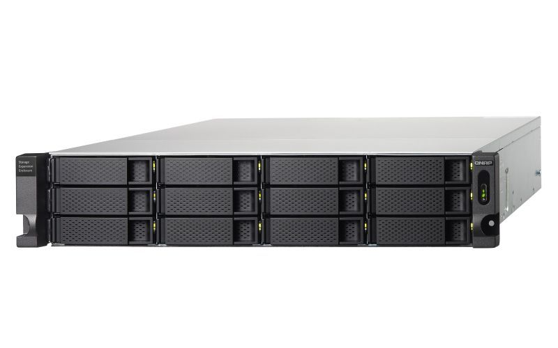 QNAP TL-R1200C-RP contenitore di unità di archiviazione Box esterno HDD/SSD Nero, Grigio 2.5/3.5" [TL-R1200C-RP]