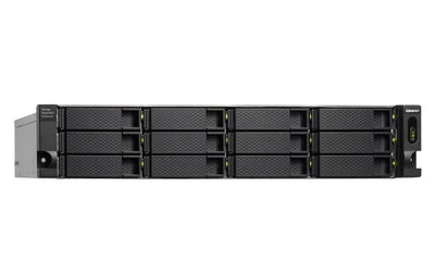 QNAP TL-R1200C-RP contenitore di unità di archiviazione Box esterno HDD/SSD Nero, Grigio 2.5/3.5" [TL-R1200C-RP]