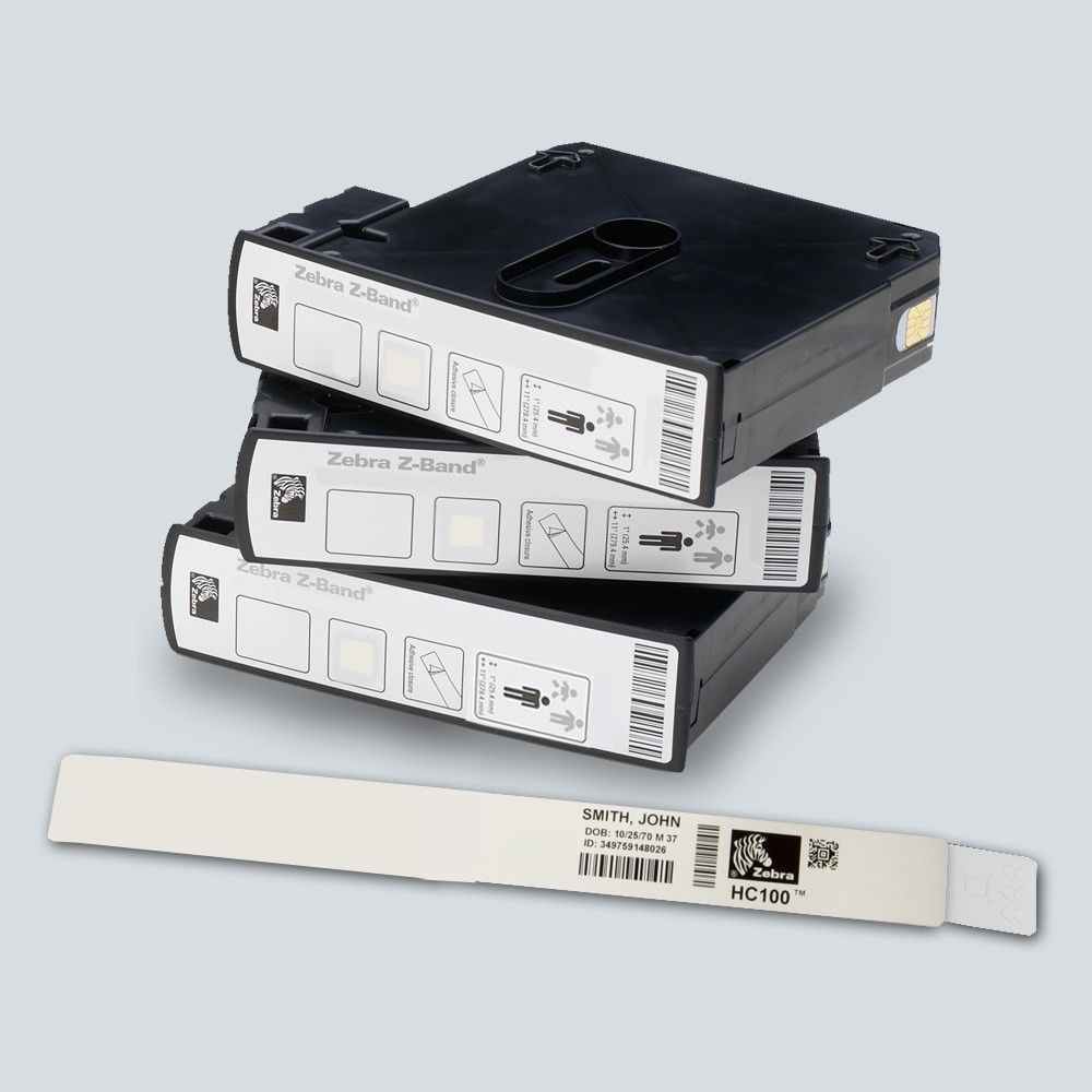 Zebra Z-Band Direct Wristband Bianco [10006995K]