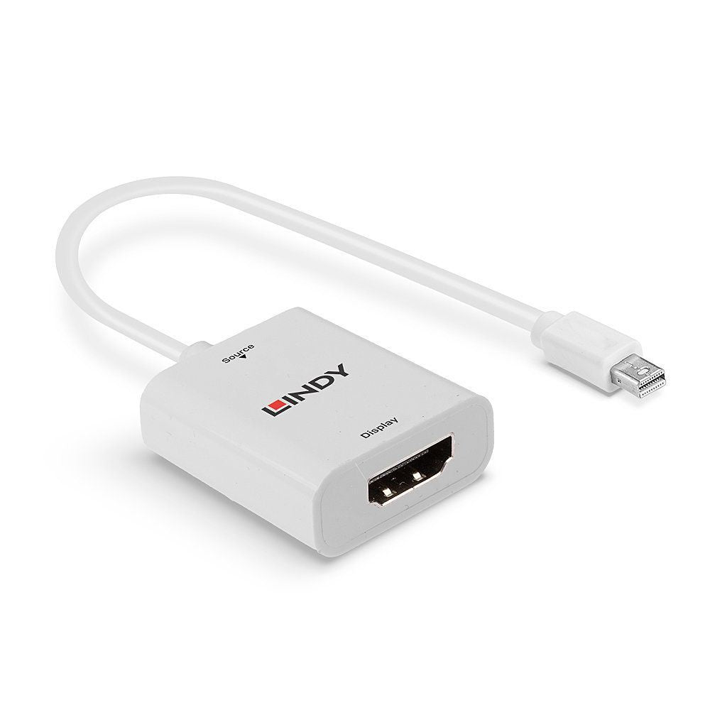 Lindy 41069 Mini-DisplayPort 1.2 HDMI Bianco cavo di interfaccia e adattatore [LINDY41069]