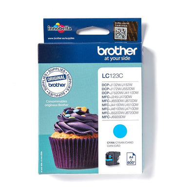 Brother LC123C cartuccia d'inchiostro 1 pz Originale Ciano [LC123C]