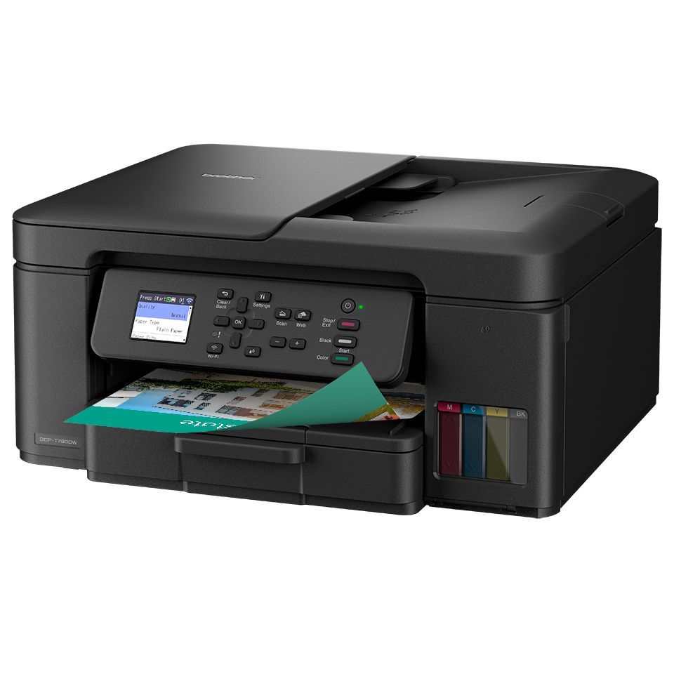 BROTHER MULTIFUNZIONE INK A4 COLORE, 16PPM, FRONTE/RETRO, ADF, USB/WIFI, 3 IN 1, TANK [DCPT780DW]