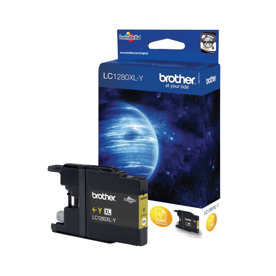 Brother LC1280XLY cartuccia d'inchiostro 1 pz Originale Resa elevata (XL) Giallo [LC1280XLY]