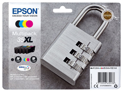 Epson Padlock Multipack 4-colours 35XL DURABrite Ultra Ink [C13T35964010]