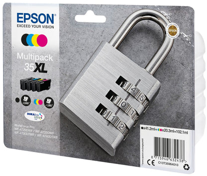 Epson Padlock Multipack 4-colours 35XL DURABrite Ultra Ink [C13T35964010]