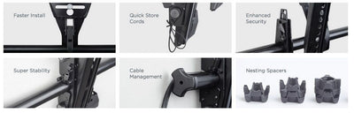 Chief LSM1U Supporto TV a parete 160 cm (63") Nero [CHLSM1U]