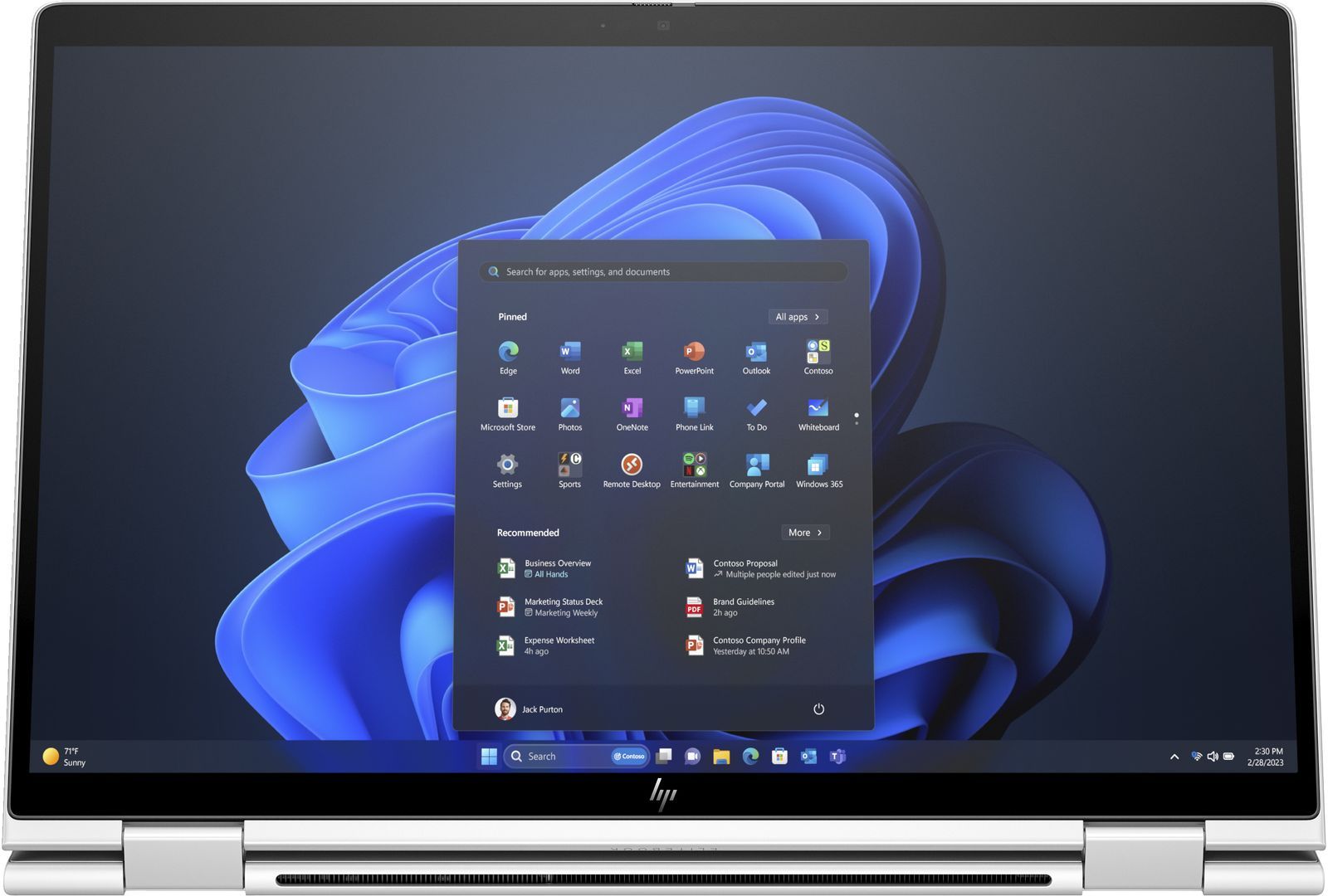 HP Elite x360 1040 G11 Intel Core Ultra 7 155H Ibrido (2 in 1) 35,6 cm (14") Touch screen 2.8K 32 GB LPDDR5-SDRAM 1 TB SSD Wi-Fi 6E (802.11ax) Windows 11 Pro Argento [9G0K0ET#ABZ]