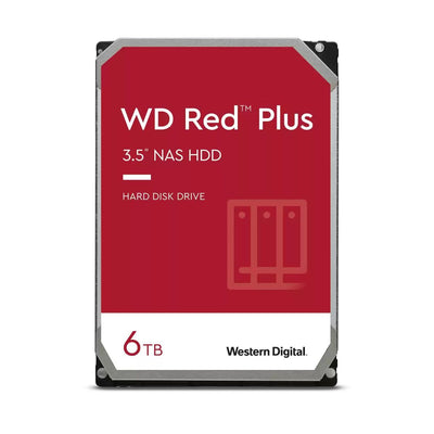 Western Digital Red Plus disco rigido interno 6 TB 5400 Giri/min 256 MB 3.5" Serial ATA III [WD60EFPX]