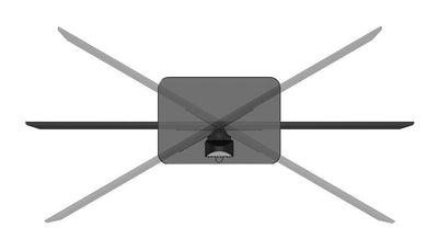 Neomounts DS45-430BL12 Supporto da tavolo per TV 23-43"- girevole [DS45-430BL12]