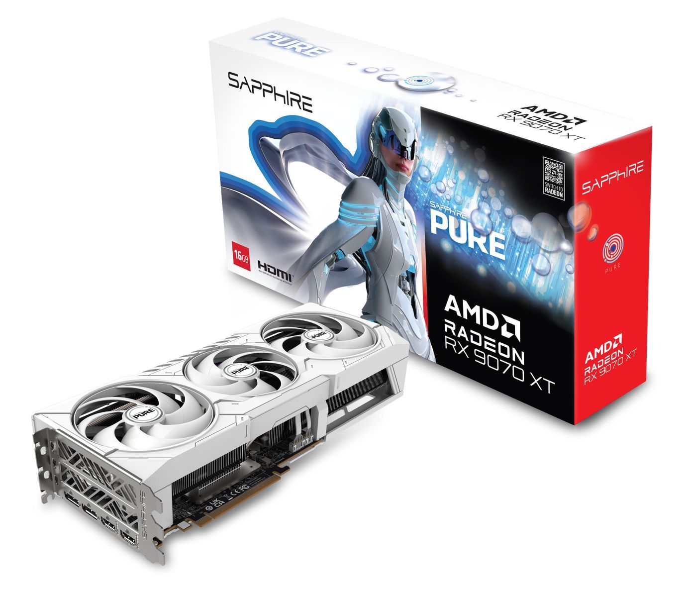 Sapphire PURE Radeon RX 9070 XT AMD 16 GB GDDR6 [11348-02-20G]