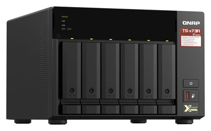 QNAP TS-673A NAS Tower Ryzen Embedded V1500B 8 GB DDR4 0 TB QNAP Turbo System Nero [TS-673A-8G]