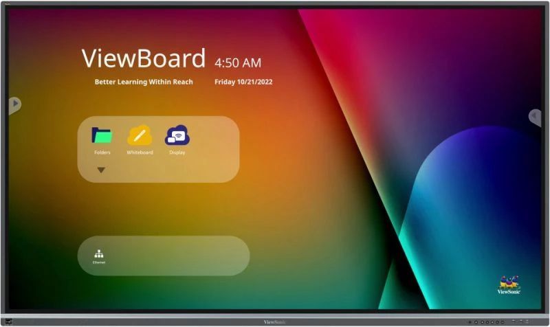 Viewsonic IFP7550-5F lavagna interattiva 190,5 cm (75") 3840 x 2160 Pixel Touch screen Nero HDMI [IFP7550-5F]
