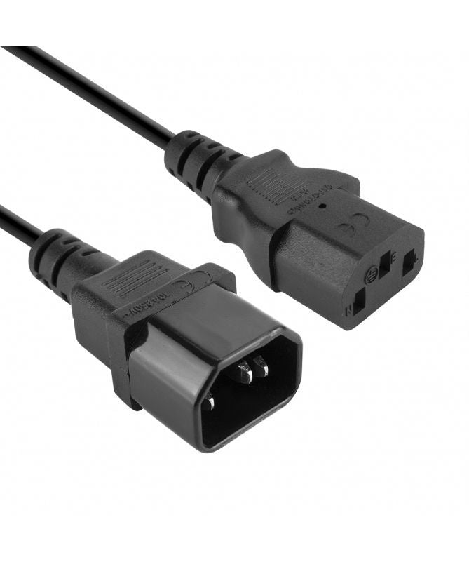 Vultech Cavo prolunga alimentazione IEC13 Femmina to IEC14 Maschio [ALIM15-IN]