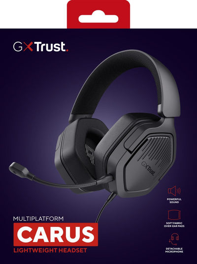 Trust GXT492 Carus Auricolare Cablato A Padiglione Gaming Nero [25447]