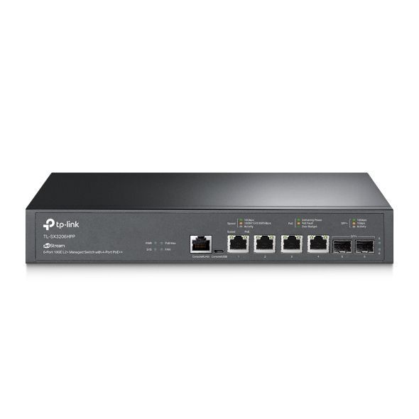 TP-Link Omada SX3206HPP switch di rete Gestito L2+ 10G Ethernet (100/1000/10000) Supporto Power over Ethernet (PoE) Nero [SX3206HPP]
