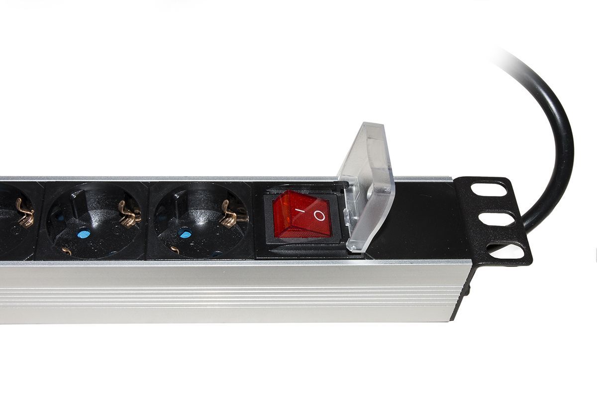 LINK Multipresa Da Rack 19 8 Prese Schuko Con Interruttore Spina Schuko 16A [LKMP08S]