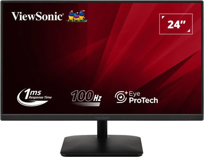 Viewsonic VA2408-MHDB Monitor PC 61 cm (24") 1920 x 1080 Pixel Full HD LED Nero [VA2408-MHDB]