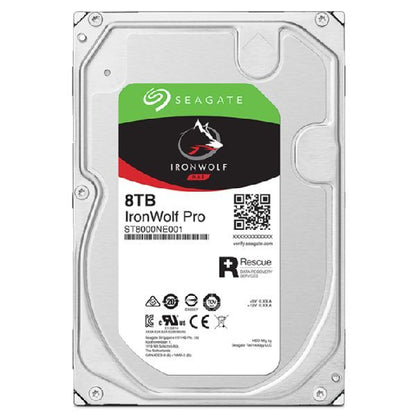 Seagate IronWolf Pro ST8000NT001 disco rigido interno 8 TB 7200 Giri/min 256 MB 3.5" Serial ATA III [ST8000NT001]