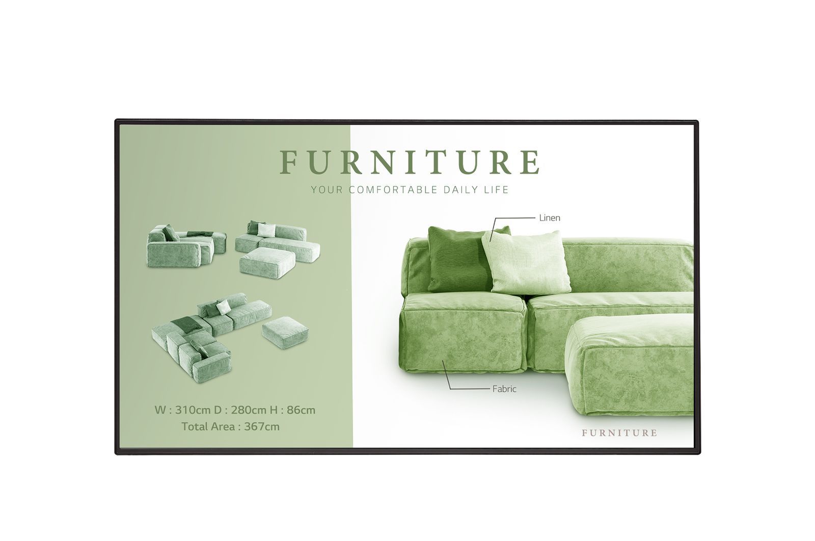 LG 49UM5N-H Pannello piatto per segnaletica digitale 124,5 cm (49") LCD Wi-Fi 500 cd/m 4K Ultra HD Nero WebOS 24/7 [49UM5N-H.AEU]