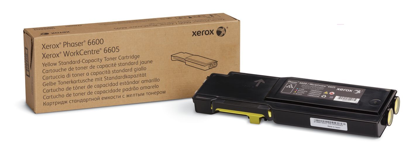 Xerox Cartuccia toner Giallo a Capacità standard per Phaser 6600, WorkCentre 6605 [106R02247]