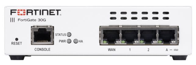 FORTIGATE-30G FIREWALL HARDWARE PIU 3 ANNI DI SERVIZI FORTICARE PREMIUM E FORTIGUARD UTP [FG30GBDL95036]