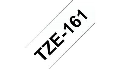 Brother TZE-161 nastro per etichettatrice Nero trasparente [TZE161]