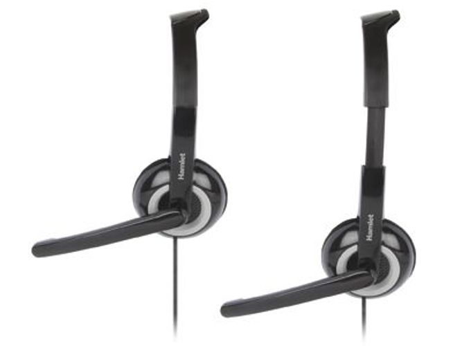 Hamlet HHEADMUS-CJ cuffia e auricolare Cablato A Padiglione Ufficio USB tipo-C Nero [HHEADMUS-CJ]